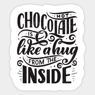 hot chocolate like hug Sticker